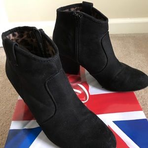 Black ankle boots